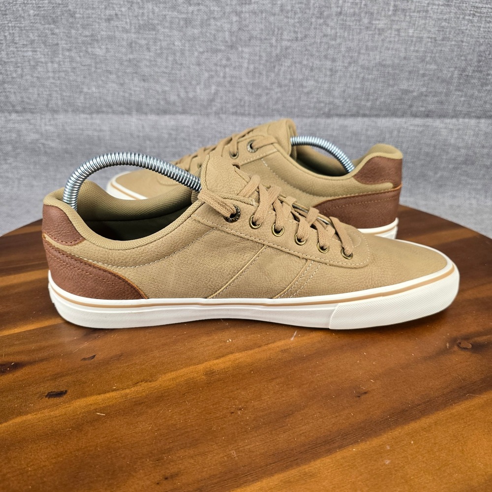Bass Mens 7011252 Tan Brown Pebbled Synthetic Low Top Sneakers Size 10 US - Picture 7 of 14